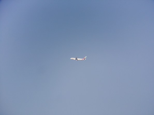 Airplane, with lens