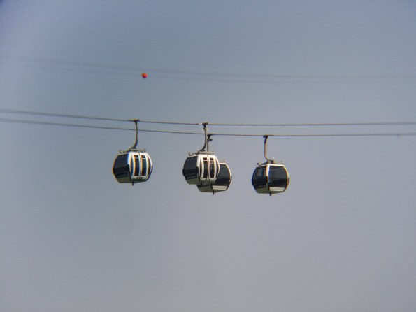 Cable car, with lens